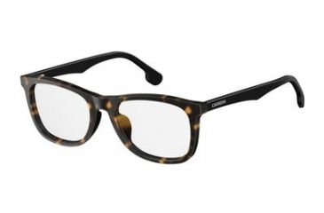 Image of Carrera 5544/V Progressive Prescription Eyeglasses CA5544V-0581-5319 - Havana Black Frame, Lens Diameter 53mm, Distance Between Lenses 19mm