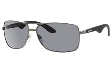 Image of Carrera 6005/S Sunglasses CA6005S-0055-AH-6314 - Dark Ruthenium Frame, Gray Polarized Lenses, Lens Diameter 63mm, Distance Between Lenses 14mm