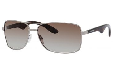 Image of Carrera 6005/S Sunglasses CA6005S-0BWR-LA-6314 - Matte Ruthenium Frame, Brown Polarized Lenses, Lens Diameter 63mm, Distance Between Lenses 14mm