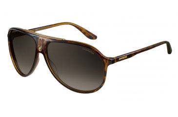 Image of Carrera 6015/S Sunglasses CA6015S-0DWJ-HA-6112 - Havana Frame, Brown Gradient Lenses, Lens Diameter 61mm, Distance Between Lenses 12mm
