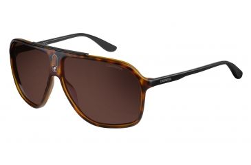 Image of Carrera 6016/S Bifocal Prescription Sunglasses CA6016S-0N62-8U-6211 - Frame Color Havana Black, Lens Diameter 62 mm