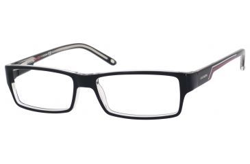 Image of Carrera 6184 Single Vision Prescription Eyeglasses CA6184-07C5-5215 - Black Crystal Frame, Lens Diameter 52mm, Distance Between Lenses 15mm