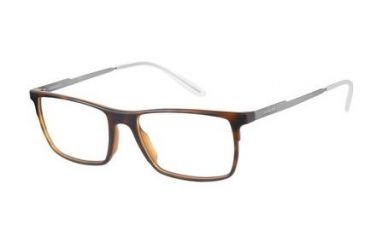 Image of Carrera 6664 Progressive Prescription Eyeglasses CA6664-03MA-5317 - Havana / Ruthenium Frame, Lens Diameter 53mm, Distance Between Lenses 17mm