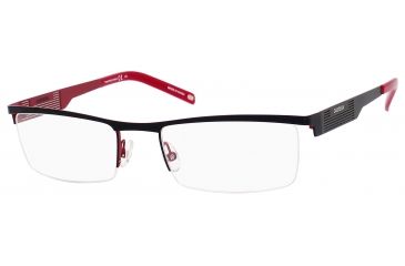 Image of Carrera 7567 Eyeglass Frames CA7567-0IAM-5319 - Black Red Frame, Lens Diameter 53mm, Distance Between Lenses 19mm