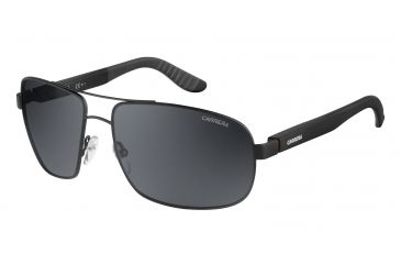 Image of Carrera 8003/S Single Vision Prescription Sunglasses CA8003S-094X-C3-6216 - Frame Color Matte Black, Lens Diameter 62 mm