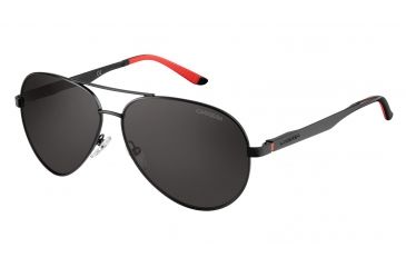 Image of Carrera 8010/S Single Vision Prescription Sunglasses CA8010S-0003-M9-5912 - Frame Color Matte Black, Lens Diameter 59 mm