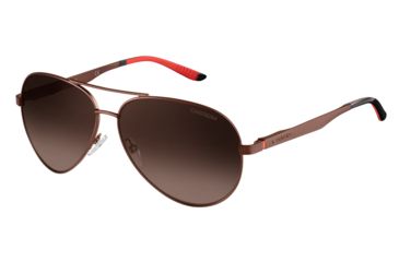 Image of Carrera 8010/S Single Vision Prescription Sunglasses CA8010S-0NLX-LA-5912 - Lens Diameter 59 mm, Frame Color Semi Matte Atte Brown
