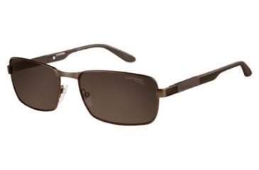 Image of Carrera 8017/S Single Vision Prescription Sunglasses CA8017S-0TVL-SP-5817 - Lens Diameter 58 mm, Frame Color Matte Brown / Brown