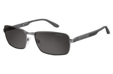 Image of Carrera 8017/S Single Vision Prescription Sunglasses CA8017S-0U4B-M9-5817 - Lens Diameter 58 mm, Frame Color Matte Rut Gray