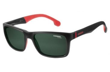 Image of Carrera 8024/S Progressive Prescription Sunglasses CA8024S-0003-UC-5518 - Frame Color Matte Black, Lens Diameter 55 mm