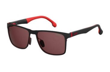 Image of Carrera 8026/S Progressive Prescription Sunglasses CA8026S-0BLX-W6-5717 - Lens Diameter 57 mm, Frame Color Bkrt Crystal Red