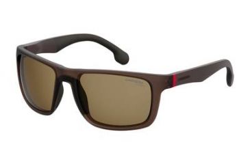 Image of Carrera 8027/S Progressive Prescription Sunglasses CA8027S-009Q-SP-5719 - Frame Color Brown, Lens Diameter 57 mm