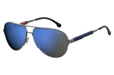 Image of Carrera 8030/S Progressive Prescription Sunglasses CA8030S-0R81-XT-6215 - Lens Diameter 62 mm, Frame Color Matte Ruthenium