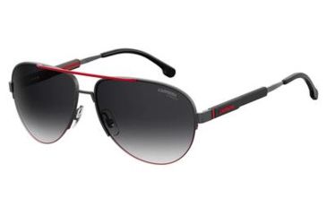 Image of Carrera 8030/S Progressive Prescription Sunglasses CA8030S-0SVK-9O-6215 - Lens Diameter 62 mm, Frame Color Semi Matte Ru Black