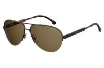 Image of Carrera 8030/S Progressive Prescription Sunglasses CA8030S-0VZH-SP-6215 - Lens Diameter 62 mm, Frame Color Matte Bronze