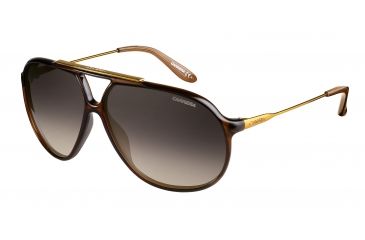 Image of Carrera 82/S Single Vision Prescription Sunglasses CA82S-00KX-LA-6411 - Lens Diameter 64 mm, Frame Color Transparent Brown