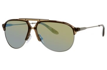 Image of Carrera 83/S Sunglasses CA83S-04OH-3U-6112 - Matte Ruthenium Frame, Khaki Mirror Blue Lenses, Lens Diameter 61mm, Distance Between Lenses 12mm