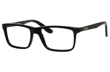 Image of Carrera 8801 Eyeglass Frames CA8801-029A-5317 - Shiny Black Frame, Lens Diameter 53mm, Distance Between Lenses 17mm