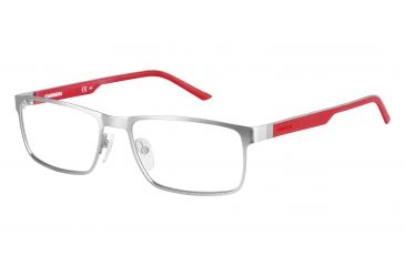 Image of Carrera 8815 Eyeglass Frames CA8815-0PMZ-5517 - Matte Rut Red Frame, Lens Diameter 55mm, Distance Between Lenses 17mm