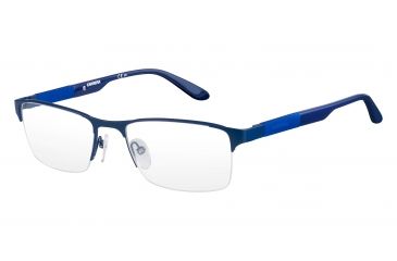 Image of Carrera 8821 Bifocal Prescription Eyeglasses CA8821-0PYF-5518 - Matte Blue Frame, Lens Diameter 55mm, Distance Between Lenses 18mm