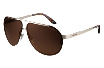 Image of Carrera 90/S Progressive Prescription Sunglasses CA90S-0CGS-LC-6510 - Frame Color Light Gold, Lens Diameter 65 mm