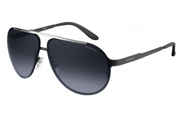 Image of Carrera 90/S Progressive Prescription Sunglasses CA90S-0003-HD-6510 - Frame Color Matte Black, Lens Diameter 65 mm