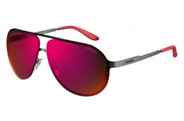 Image of Carrera 90/S Progressive Prescription Sunglasses CA90S-0R80-CP-6510 - Frame Color Semi Matte Dark Ruthenium, Lens Diameter 65 mm