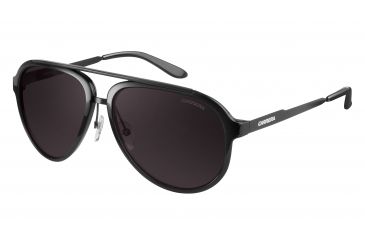 Image of Carrera 96/S Progressive Prescription Sunglasses CA96S-0GVB-NR-5816 - Lens Diameter 58 mm, Frame Color Shiny Black Matte Black