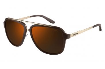Image of Carrera 97/S Single Vision Prescription Sunglasses CA97S-099B-LC-5716 - Lens Diameter 57 mm, Frame Color Brown Gold