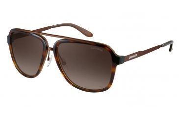 Image of Carrera 97/S Single Vision Prescription Sunglasses CA97S-098F-HA-5716 - Frame Color Havana Brown, Lens Diameter 57 mm