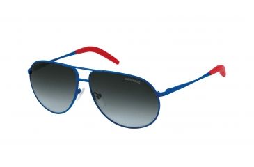 Image of Carrera Carrerino 11/S Single Vision Prescription Sunglasses CARRE11S-0WJU-JJ-5511 - Frame Color Blue, Lens Diameter 55 mm
