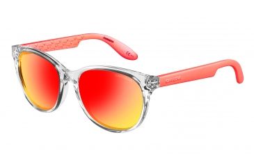Image of Carrera Carrerino 12/S Progressive Prescription Sunglasses CARRE12S-0MCB-ZP-4916 - Lens Diameter 49 mm, Frame Color Crystal Orange