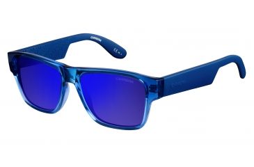 Image of Carrera Carrerino 15/S Progressive Prescription Sunglasses CARRE15S-0KNQ-XT-4815 - Frame Color Azure Blue, Lens Diameter 48 mm