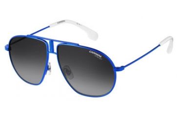 Image of Carrera Carrerino 21/S Single Vision Prescription Sunglasses CARRE21S-0RCT-9O-5411 - Frame Color Matte Blue, Lens Diameter 54 mm