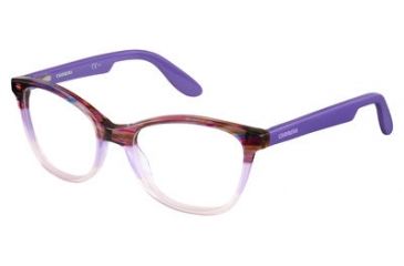 Image of Carrera Carrerino 50 Progressive Prescription Eyeglasses CARRE50-0WBN-4717 - Violet Striped Frame, Lens Diameter 47mm, Distance Between Lenses 17mm