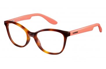 Image of Carrera Carrerino 50 Progressive Prescription Eyeglasses CARRE50-0HMI-4717 - Havana Peach Frame, Lens Diameter 47mm, Distance Between Lenses 17mm