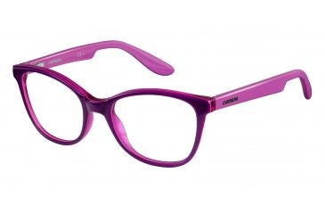 Image of Carrera Carrerino 50 Progressive Prescription Eyeglasses CARRE50-0HMM-4917 - Violet Cherry Pink Frame, Lens Diameter 49mm, Distance Between Lenses 17mm