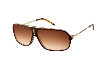 Image of Carrera Cool Sunglasses - Brown Havana / Gold Frame, Brown Gradient Lenses COOLS0CSVID