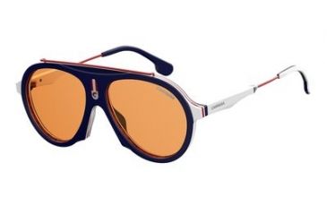 Image of Carrera Flag Progressive Prescription Sunglasses FLAGS-08RU-W7-5716 - Lens Diameter 57 mm, Frame Color Blush Red White