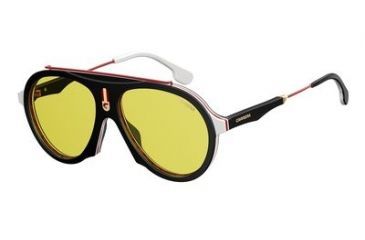 Image of Carrera Flag Progressive Prescription Sunglasses FLAGS-0GUU-HO-5716 - Lens Diameter 57 mm, Frame Color Black-Burgundy
