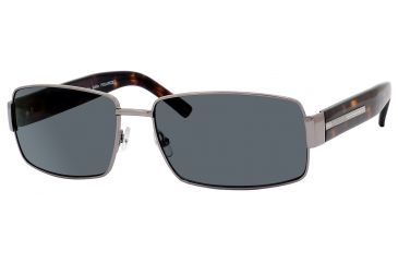 Image of Carrera Globetrotter 4/S Sunglasses GLOBE4S-0HQE-AH-6116 - Dark Ruthenium / Dark Havana Frame, Gray Polarized Lenses, Lens Diameter 61mm, Distance Between Lenses 16mm