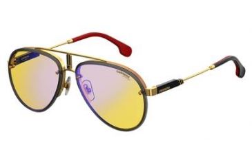 Image of Carrera Glory Sunglasses GLORYS-0DYG-HW-5817 - Gold Yellow Frame, Lens Diameter 58mm, Distance Between Lenses 17mm