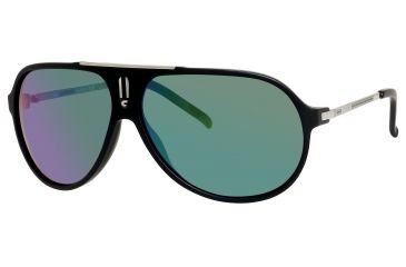 Image of Carrera Hot/S Single Vision Prescription Sunglasses HOTS-0YCG-Z9-6411 - Frame Color Black Matte / Palladium, Lens Diameter 64 mm