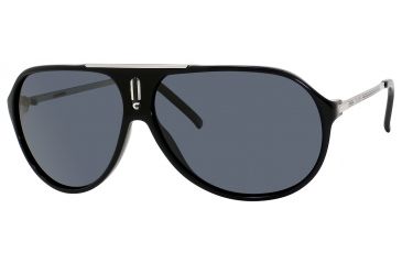Image of Carrera Hot/S Single Vision Prescription Sunglasses HOTS-0CSA-RA-6411 - Lens Diameter 64 mm, Frame Color Black / Palladium