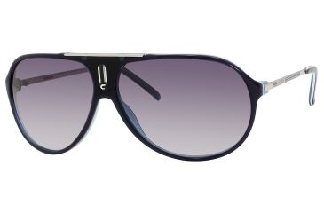 Image of Carrera Hot/S Single Vision Prescription Sunglasses HOTS-0YCE-JJ-6411 - Lens Diameter 64 mm, Frame Color Royal Blue / Palladium