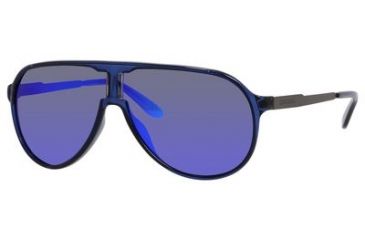 Image of Carrera New Champion Progressive Prescription Sunglasses NEWCHS-08FS-Z0-6208 - Frame Color Blue Ruthenium, Lens Diameter 62 mm