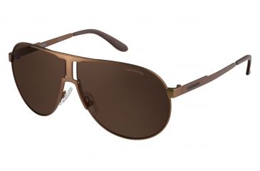 Image of Carrera New Panamerika/S Bifocal Prescription Sunglasses NEWPAS-0OWO-LC-6409 - Lens Diameter 64 mm, Frame Color Light Brown