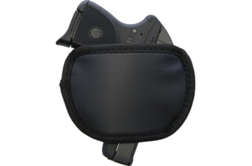 Image of Carry All Concealed Carry Waist Holster, 5in X 2.5in, Solid Vinyl And Ballistic Nylon Construction With Metal Hardware, Fits Most Pistols, Black, Black, P0197