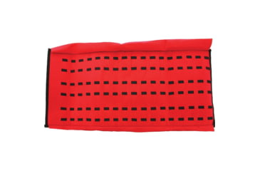 Image of Carry All Knife Roll, Holds 51 Folding Knife, Red Felt Interior, Black Synthetic Exterior With Carry Handle, Buckle Closure, Black, PO245 / AC197