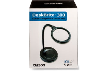 Image of Carson 2-5x DeskBrite 300 Aspheric COB LED Desk Top Magnifier, 3.5 in, LM-30